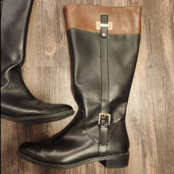 Karen Scott Boots Size 8M- Extended Calf - Picture 4 of 16